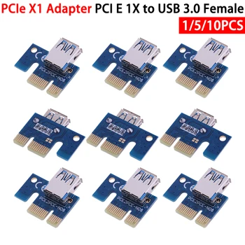 1/10шт Адаптер карты PCI-E Extended Line USB 3.0 PCI-E от 1X до 16X Графический Удлинитель PCI E X1 Адаптер Pci Express Адаптер