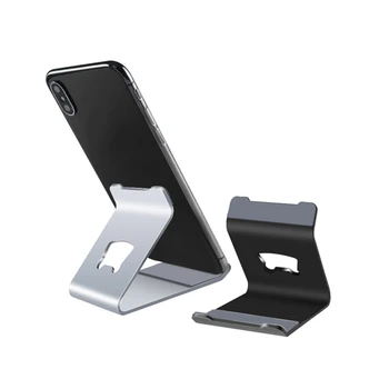 (100 шт) Алюминиевый сплав, черный, серебристый, силиконовый противоскользящий нож в форме планшета для телефона, размер подходит для настольной подставки FRF050