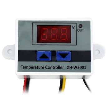 10A 12 В 24 В 220 В Переменного Тока Цифровой светодиодный Регулятор Температуры XH-W3001 Для Инкубатора Охлаждающий Нагревательный Переключатель Термостат NTC Датчик