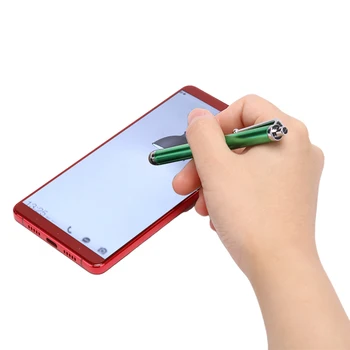 1шт Металлический емкостный стилус Ручки с сенсорным экраном для планшетных ПК Для всех Емкостный стилус с зажимом для ручки Разного цвета