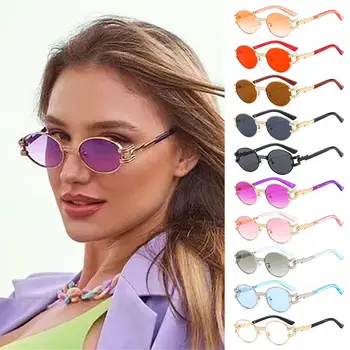 2023 Киберпанк, солнцезащитные очки Y2K, Футуристическая молния, декоративные солнцезащитные очки для женщин, мужчин, хип-хоп, очки в овальной оправе, уличные оттенки