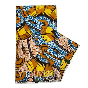 2023 новое поступление мягкой восковой ткани горячая распродажа ткань с принтом Анкара Платье из восковой ткани Гана 6 ярдов