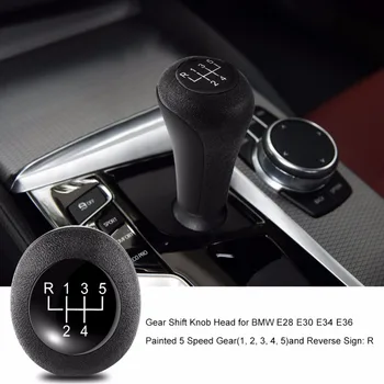 5 Ступенчатая Механическая ручка переключения передач автомобиля с автоматической коробкой передач для BMW E28 E30 E34 E36 Черная крышка ручки переключения передач Ручка переключения передач