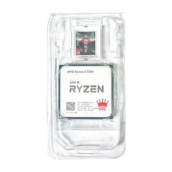 AMD Ryzen 5 5500 R5 5500 3,6 ГГц 6-ядерный 12-потоковый процессор Процессор 7 НМ L3 = 16 М 100-000000457 Сокет AM4 Новый, но без кулера
