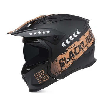 DOT ECE Съемный полнолицевой шлем Casco Комбинированный Мото-летние шлемы с открытым лицом Для езды по бездорожью Casco