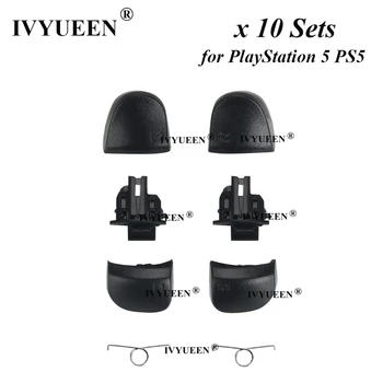 IVYUEEN 10 Комплектов для PlayStation5 PS5 R2 L2 R1 L1 Комплект Кнопок Запуска Пружин для Ремонта Контроллера DualSense Игровые Аксессуары