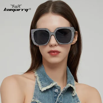 KUMARRY 2023 Square Модные женские солнцезащитные очки для отдыха Солнцезащитные очки Роскошного бренда Дизайнерские солнцезащитные очки Lentes De Sol Mujer UV400