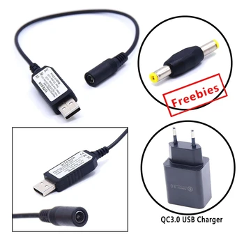 QC3.0 QC4.0 Быстрое Зарядное Устройство Power Bank 5 В-12 В 0,2 В Шаг 7,2 В 7,4 В 8 В 8,4 В 9 В 11 В Регулируемое Напряжение USB Кабель Для Маршрутизатора Модем
