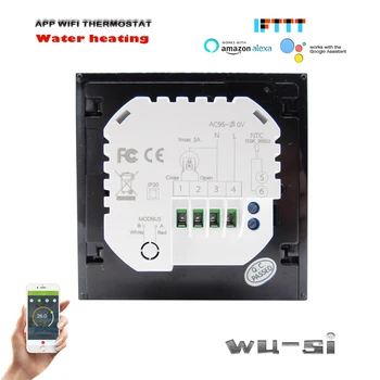 Wifi-термостат 95 В-240 В переменного тока- умный термостат для системы подогрева пола Работает с Alexa Google Home