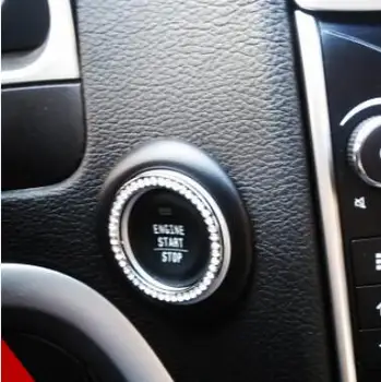 Автомобильный стайлинг Кнопка Start Stop Брелок Для Ключей Зажигания FIAT 500 Tipo Punto Freemont Cross Coroma Panda Idea Palio