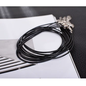 Аксессуары для ювелирных изделий своими руками, шнурок для ожерелья из восковой нити (черный) Ожерелье Wax Line (890)