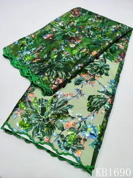 Африканские кружевные ткани с последовательным цветочным узором, Вышитый Тюль, кружево 2023, Высококачественные блестки, Французское кружево для пошива платьев