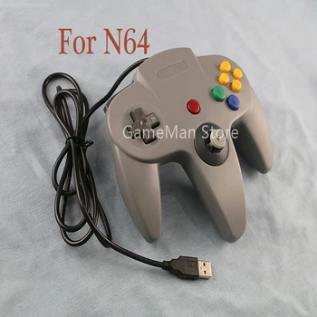 Для N64 проводной геймпад Joypad Игровой джойстик для игровых консолей N64 Интерфейс USB-порта игрового контроллера для ПК