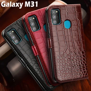 Для Samsung Galaxy M31, кожаный чехол-бумажник с откидной крышкой, подставка для карт, магнитная обложка-книжка для Samsung M31 Samsung M31 чехол для телефона
