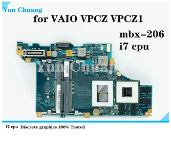 Для Sony Vaio VPCZ1 VPCZ1390X Материнская плата ноутбука A1754727A A1789397A MBX-206 Основная плата DDR3 С процессором i5 i7 100% полностью протестирована