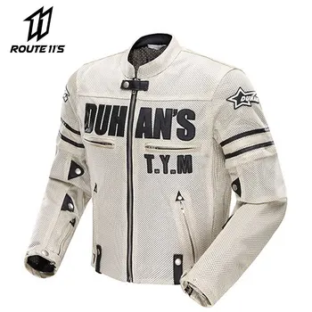 ДУХАН, Летняя мотоциклетная куртка, Мужская Женская куртка для мотокросса Moto Chaqueta, Дышащая Носимая куртка для верховой езды Moto Protector