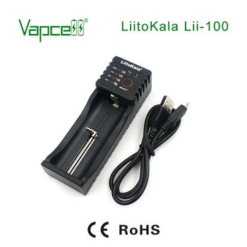 Зарядное устройство Vapcell Liitokala Lii-100 для литий-ионного аккумулятора 26650 21700 20700 18650 18350 аккумуляторов бесплатная доставка
