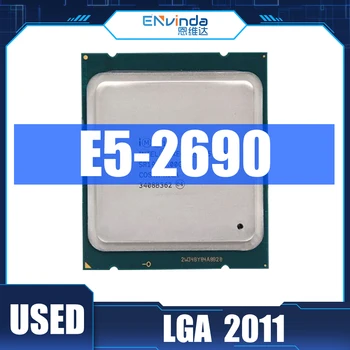 Используется Оригинальный процессор Intel Xeon E5 2690 E5-2690 Восьмиядерный процессор 2.9G SROL0 C2 LGA2011 С поддержкой X79 Motherborad Server Desktop
