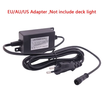 Источник питания 12 В, светодиодный драйвер, используемый для 12 В светодиодных фонарей на палубе, адаптер EU / US / UK / AU