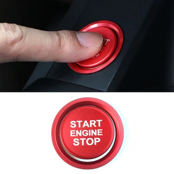 Кнопка ЗАПУСКА Двигателя Замена Крышки Ключ Остановки Аксессуары Украшение Переключателя Универсальная Для Audi A4L/A5/A6L/A7/A8/Q5/Q7 Кнопка