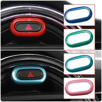 Кнопка сигнальной лампы автомобиля, Декоративная рамка для MINI ONE COOPER Clubman F54 F55 F56 F57, Автомобильные наклейки, Аксессуары для оформления интерьера