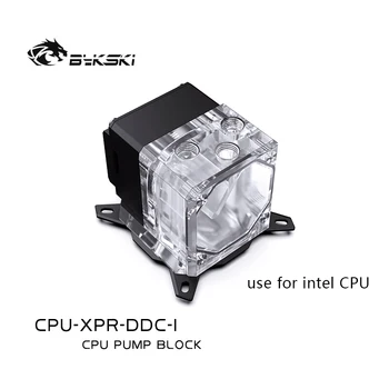 Комбинированный Резервуар для насоса Блока процессора BYKSKI с интегрированным Водяным Кулером /Радиатором AIO Для INTEL 1151 X99 X299 AMD AM3 AM4 / CPU-XPR-DDC-I