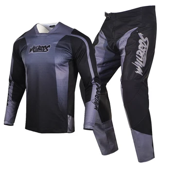 Комплект из джерси и брюк Willbros MX для мотокросса, байка, снаряжения для бездорожья, скоростного спуска, MTB DH Enduro, спортивного костюма для взрослых
