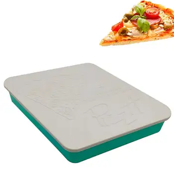 Контейнер для хранения пиццы; Силиконовая коробка для еды с 4 подносами; Форма для пиццы; Хранитель пиццы с крышкой для хранения остатков