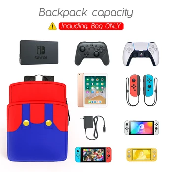 красно-синий Стильный рюкзак, дорожная сумка для Switch OLED NS Steam Deck, школьный рюкзак для студента