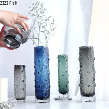 Креативная стеклянная ваза, Прозрачные гидропонные цветочные горшки, украшение стола, искусственные цветы, Декоративные вазы для цветочных композиций