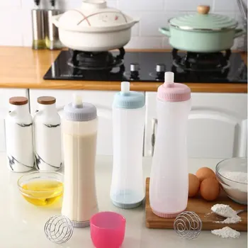 Кухонная бутылка для смешивания, инструменты для выпечки, бутылка для раздачи блинов с накипью, бутылка для соуса из пищевого силикона
