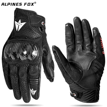 Летние Перчатки для мотокросса SMX-1 Air V2 Вентилируемые Кожаные Мотоциклетные Перчатки С Защитой От Падения С Сенсорным экраном Guantes Luvas