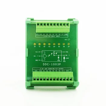 Модуль дискретного вывода 8-точечный Источник питания 5-40 В постоянного тока Выход ПЛК + от 3 В до + 5 В Логический вход, Совместимый с Arduino Raspberry Pi