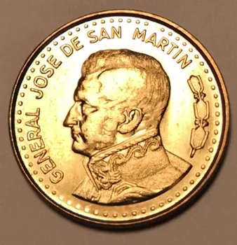 Монета Святого Мартина Аргентина 50 песо 1980 года 26 мм Новая UNC