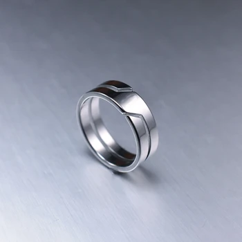 Мужские кольца из нержавеющей стали Шириной 8 мм, матовое геометрическое Простое мужское Популярное модное ювелирное кольцо, подарок, Новинка 2022 года, Горячая распродажа