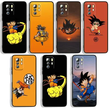 Мультяшный Чехол Goku D-Dragon Balls Phoen Для Xiaomi Redmi Note 10 10S 10T 10ProMax 11 11S 11T 11E 12 Lite Pro Plus Черный Чехол