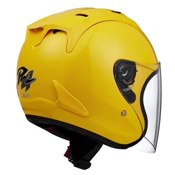 Новое поступление Желтый Цвет Ram-4 Половина Шлема 3/4 С Открытым Лицом Летний Скутер Мотоциклетный Шлем Половина Лица Мотоцикл Capacete Casco