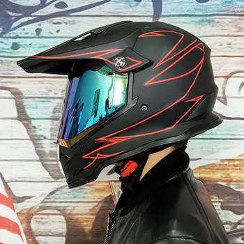 Новый внедорожный шлем для электромобиля, мужской полнозащитный дорожный раллийный автомобиль двойного назначения four seasons