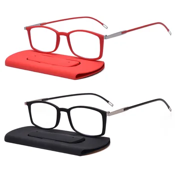 Новый ультратонкий держатель для телефона, Очки для чтения, Мужские Женские компьютерные очки TR90 с защитой от синего света, удобно носить с собой