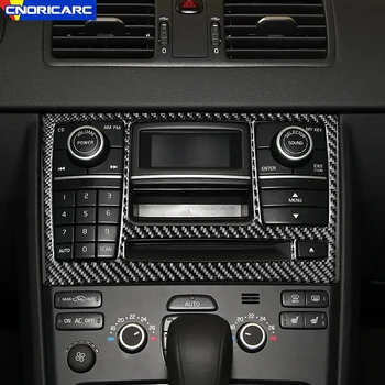Оформление рамки компакт-диска центральной консоли автомобиля для Volvo XC90 2008-2014 Модифицированная отделка салона из углеродного волокна