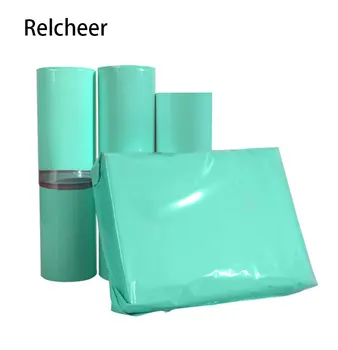 Пакеты для экспресс-упаковки Relcheer Poly Green, экологичная водонепроницаемая сумка для транспортировки курьерской почты, самозаклеивающиеся сумки для хранения электронной коммерции