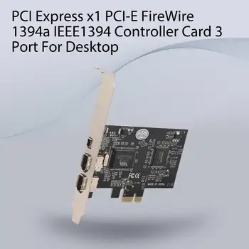 Плата контроллера PCI Express x1 PCI-E FireWire 1394a IEEE1394 с 3 портами для настольных компьютеров