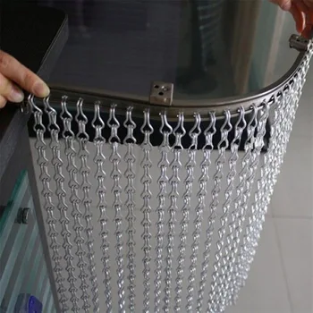 Подгонянный экран занавеса металла с алюминиевым звеном цепи для перегородки комнаты украшения