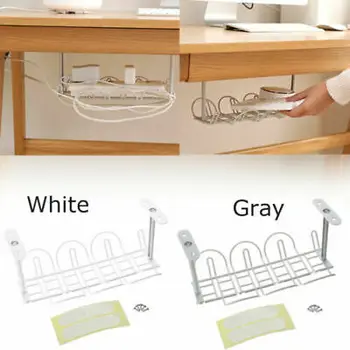Прочный Простой дизайн Под шкафом На столе Кабельный контроллер для бумаги Органайзер для пасты Корзина для хранения Прочный