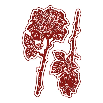 Розы на День Святого Валентина для резки металла, новое поступление 2023, формы для поделок, вырезки из бумаги для скрапбукинга, шаблон для поделок, открытка ручной работы