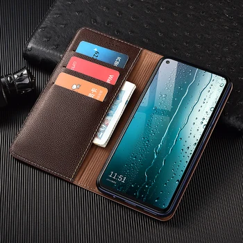 Роскошный Кожаный Бумажник с Рисунком Личи, Чехол Для Телефона Samsung Galaxy M01S M02S M10S M20S M30S M40S M60S M80S, Магнитная Откидная Крышка