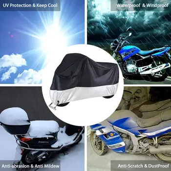 Чехлы для мотоциклов, брезентовый чехол, ткань, протектор для мото-скутера, Водонепроницаемый, от дождя, Пылезащитный Чехол для велосипеда, палатка