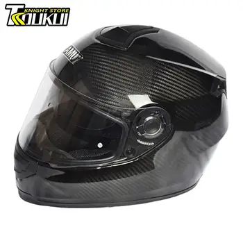 Шлем из углеродного волокна, мотоциклетный шлем Capacetes, Модульный шлем для мотокросса, полнолицевой шлем, Дышащий Сертификат DOT