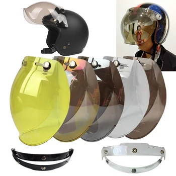 шлем с пузырчатым козырьком мотоциклетный шлем высшего качества с открытым лицом козырек доступен в 12 цветах винтажный шлем с лобовым стеклом