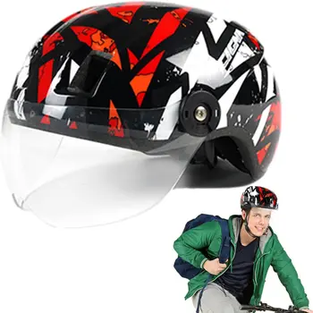 Шлемы Halfs для мужчин-мотоциклистов - Мотоциклетные шлемы Halfs Защитные очки | Быстросъемные шлемы-черепашки для Scoo